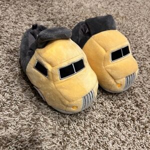 Carter’s Plush Construction Truck Slippers Kids Cozy Vehicle Slippers